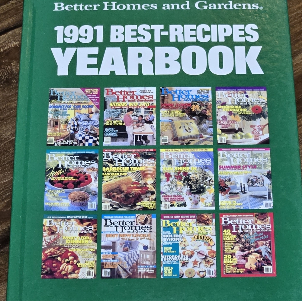 Better Homes & Gardens 1991 Best-Recipes Yearbook – First Edition Hardcover